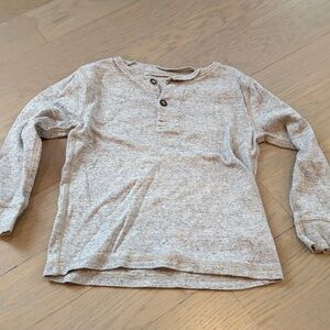 Crewcuts Heather Gray Kids Long Sleeve Henley
